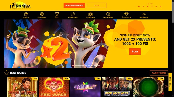 Spela på Spinamba Casino Med Unik Design & Stora Bonusar