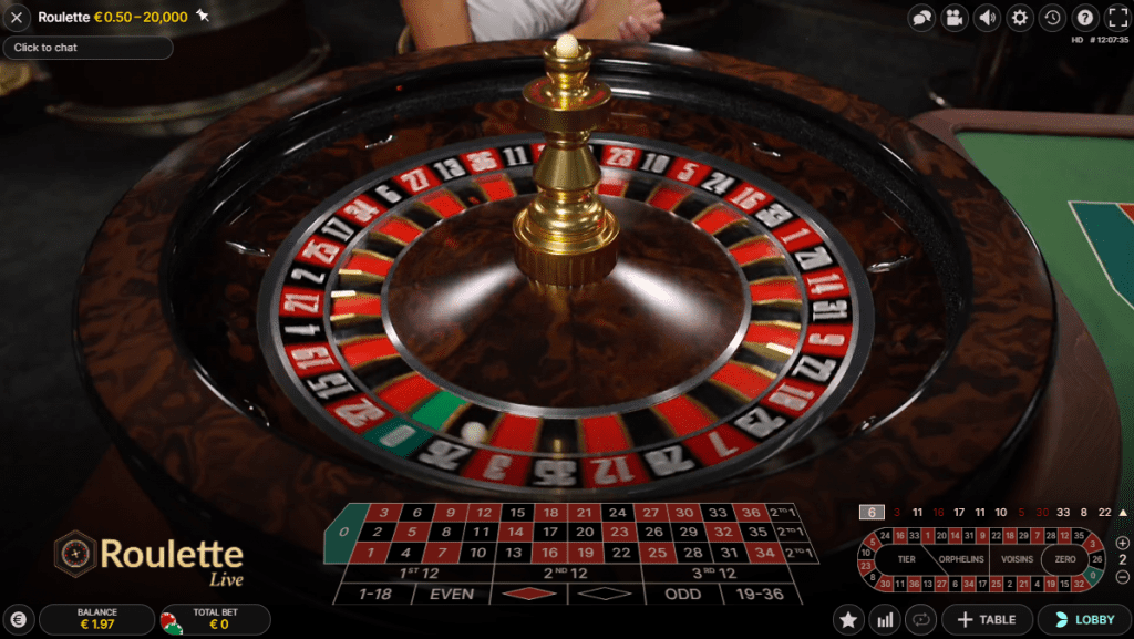 live roulette evolution casinospel